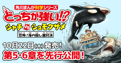 【最新刊をさき読み!】『どっちが強い!? シャチvsシュモクザメ 恐怖!海の殺し屋対決』第6章