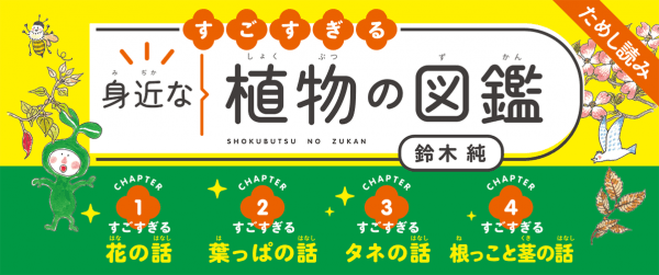 ゆるっと歩いて草や花を観察しよう! すごすぎる身近な植物の図鑑イメージ