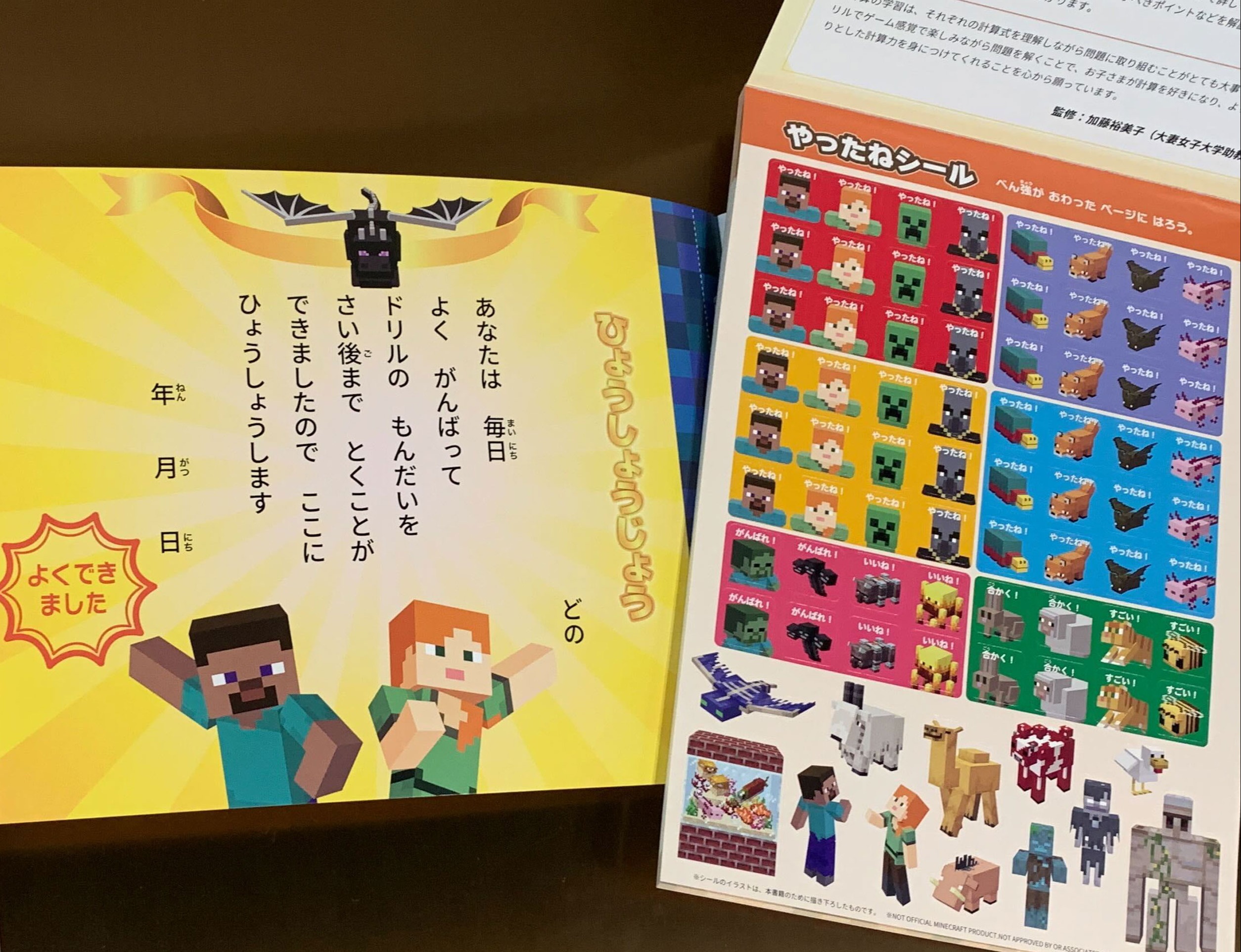 夏休みの自宅学習や学校の授業の復習にぴったり！ 「マインクラフト