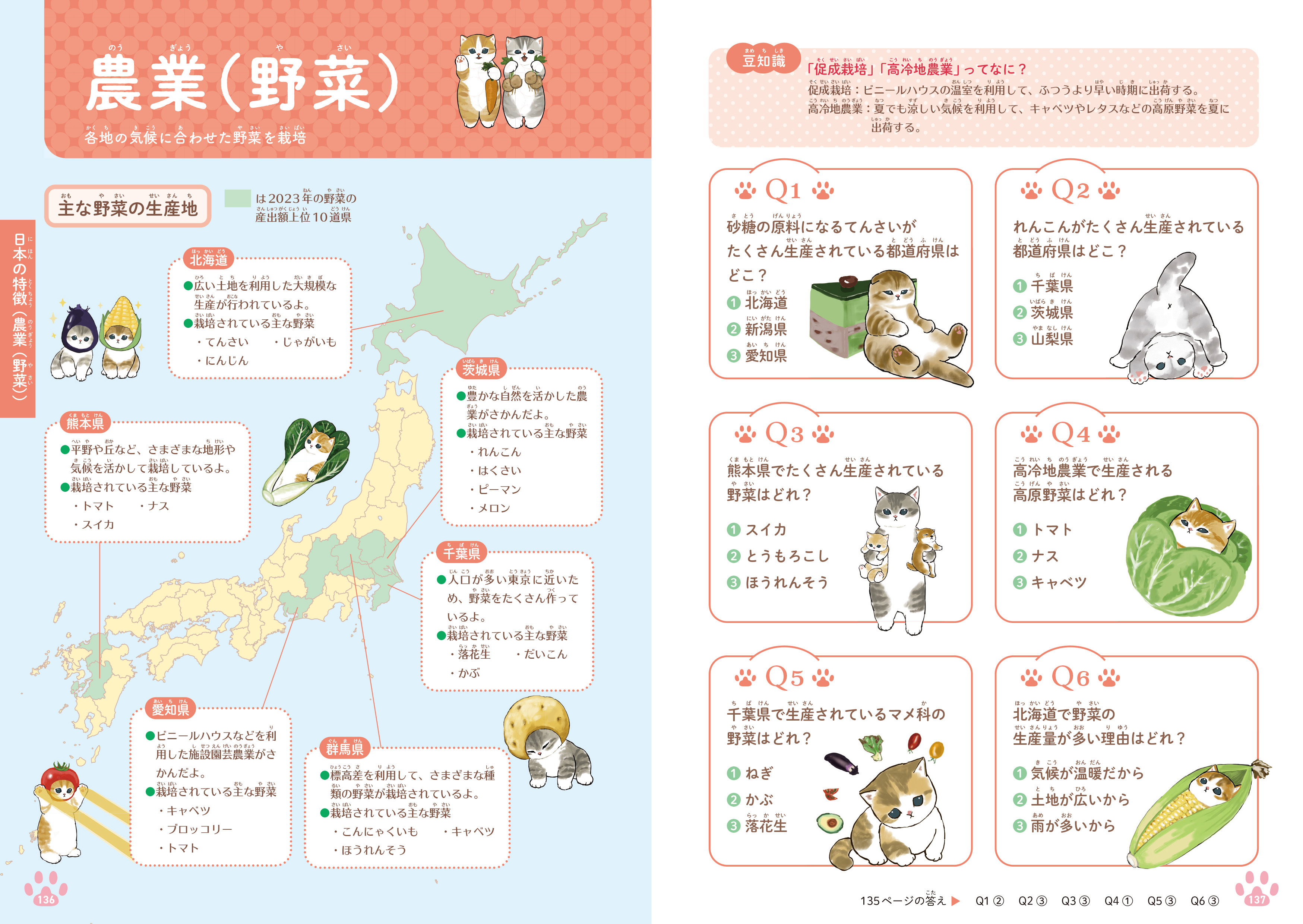 もふもふにゃんこ「mofusand」と一緒に、クイズで楽しく都道府県を学