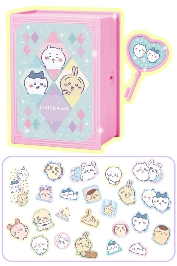ちいかわカギつきブックケース＆フレークシール